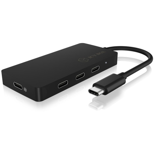 USB-C HUB 4Port ICY BOX 4xUSB-C 1xPower Delivery 100W passiv Must