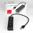AXAGON Four-port USB 3.0 hub with fast charging and power support | HUE-S2B HUE-S2B