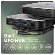 Axagon HMC-UFO USB-C Hub M.2 SATA/NVMe 1 Gbit/s Ethernet 384 kHz Audio Wired USB 3.2 Gen 2 (3.1 Gen 2) Type-C Must