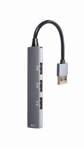 Gembird HUB USB silver 1xUSB 3.1 3xUSB 2.0