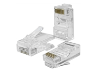 QOLTEC 54552 RJ45 modular connector / CAT6 / UTP / Gold plated contacts / 100 pieces