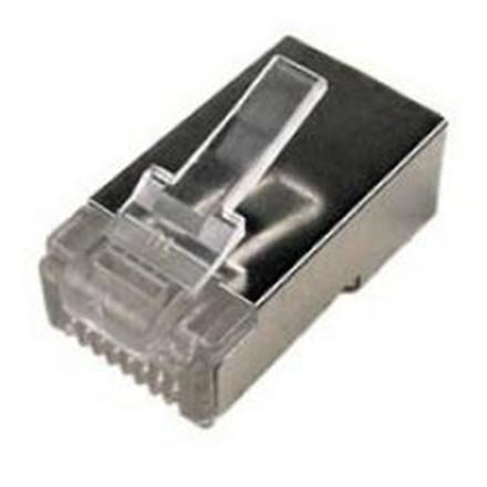 MP0003 | CAT5e Modular PlugSuitable for 8P8C Round CableConnector shieldedGold-plated contacts MP0003