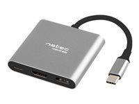 NATEC multi port Fowler USB-C pd. USB 3.0. HDMI 4K