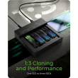 Raidsonic 4-Bays USB4 Duplicator (1:3 clone) for NVMe M.2 SSD | IB-4013MCL-C4