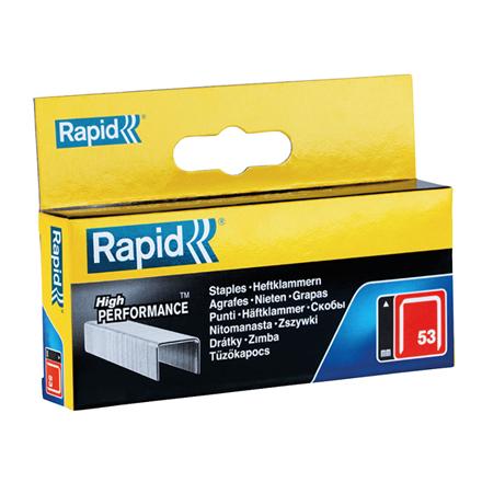 Rapid | 53/10B 10mm Galvanised Staples Box | Staples | 2500 pc(s)