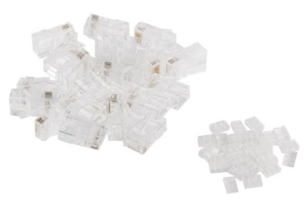 Lanberg - Network connector - RJ-45 (M) - UTP - CAT 6 (pack of 100) 