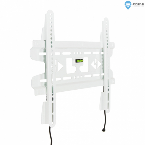 4World Wall Mount for LCD 15´´- 37´´, SLIM, max load 45kg WHT