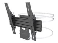 MULTIBRACKETS Pro Series Wallmount Column Wall mount for LCD display steel single side tilt VESA Max 400x400 32-65inch black