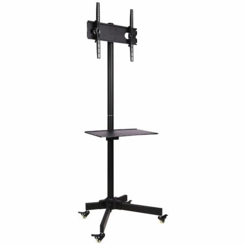 Techly Mobile stand LCD/LED 23-55 inches adjustable with shelf, black