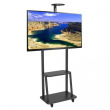 Techly Mobile TV stand 32-70 inches 60kg with a shelf
