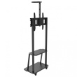 Techly Mobile TV stand 32-70 inches 60kg with a shelf