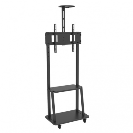 Techly Mobile TV stand 32-70 inches 60kg with a shelf