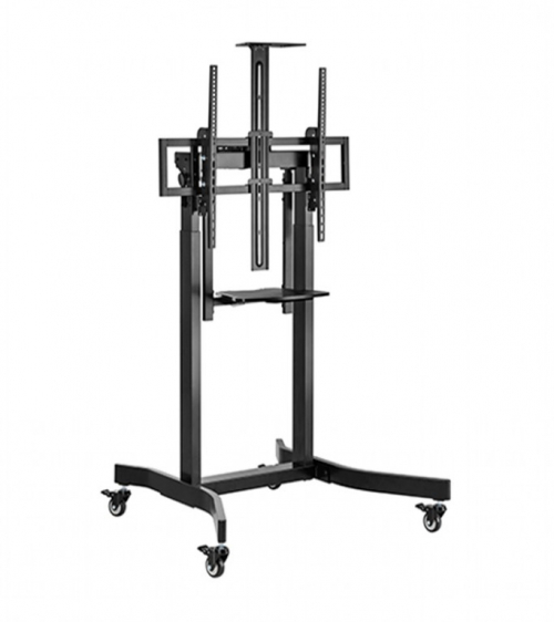 Gembird TV rack with a 55-100 inches mobile height adjustment