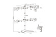 Digitus Monitor Stand 4xLCD max. 27