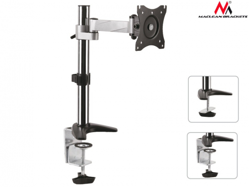 Maclean Holder Desktop LCD Monitor MC-717 8kg max VESA 100x100 aluminum