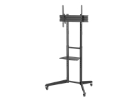 DIGITUS TV Cart with shelf 37-70inch black