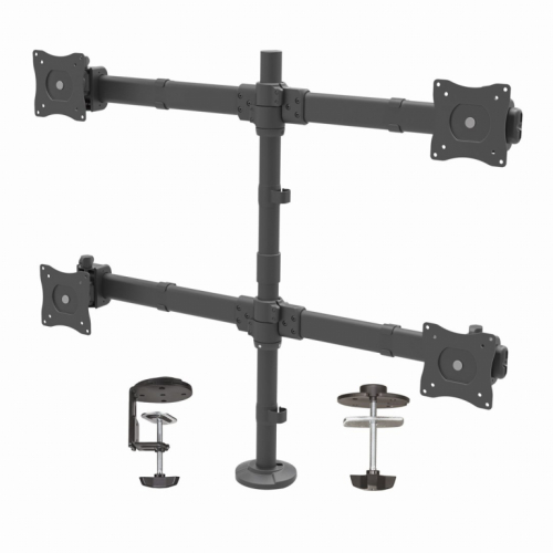 StarTech.com Desk Mount Quad Monitor Arm - Ergonomic VESA 4 Monitor Mount 2x2 up to 27