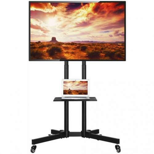 Techly Mobile stand for TV 37-70 inches, 50 kg, 2 shelves