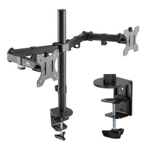 Maclean Desk Mount for 2 LCD Monitors, 17-32