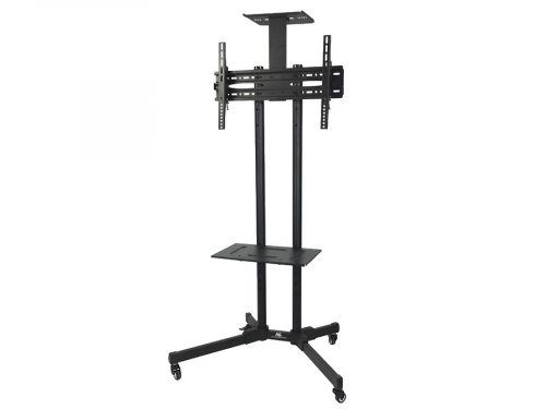 Maclean MC-661 Trolley TV Stand with Mounting Bracket and 2 Shelfs