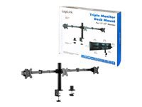 LOGILINK BP0107 Triple monitor mount 17-27inch arm length adjustable