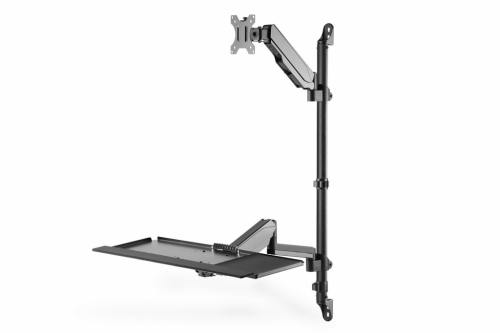 Digitus Flexible wall-mounted Stand/Sit workstation, single monitor