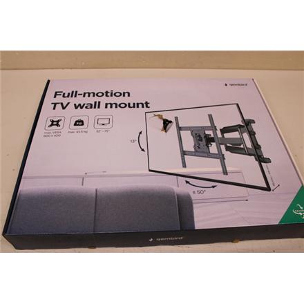 Taastatud. Gembird WM-75ST-01 Full motion TV wall mount, 32”-75”, 45 kg | Gembird | Wall mount | WM-75ST-01 | Tilt, swivel, rotate | 32-75 