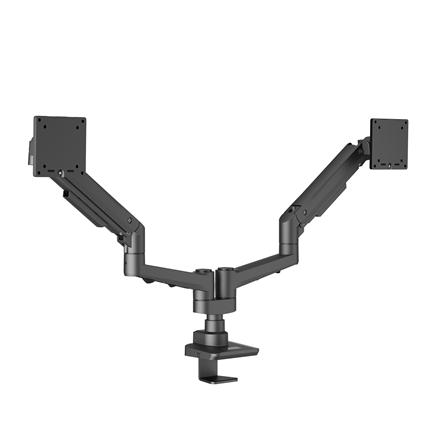 EDBAK Desk Mount | DMV02 Dual Swing Arm | Height adjustment, Tilt | 19-35 