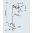 Techly Desk monitor arm 13-27inch 8kg VESA adjustable