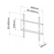 Techly Wall mount for LCD / LED wall bracket 23-55 inches slim, 45kg, black