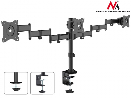 Maclean Holder Desktop 3 LCD monitors twin arms of the MC-691 13 