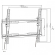 Maclean TV Wall Mount 32-80'' 45kg MC-413 VESA 600x40