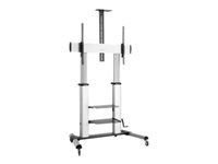 LOGILINK BP0084 TV monitor cart 60–100inch height adjustable 100kg max.