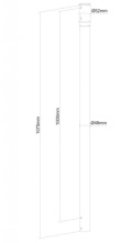 Neomounts NS-EP100BLACK extension pole ceiling