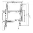 Maclean TV Wall Mount 32-70'' 45kg MC-412 VESA 400x40