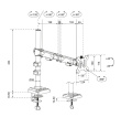 Neomounts Monitor arm DS60-600BL1 10-32inch 75x75-100x100 8KG PIVOT