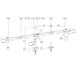 Neomounts Monitor arm DS60-600BL3 3xLCD 10-27inch 75x75-100x100 h:14-40cm 6kg*1lcd 5 LAT GWARANCJI