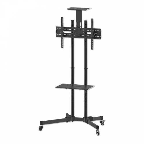 Manhattan TV & Monitor Mount, Trolley Stand, 1 screen, Screen Sizes: 37-65