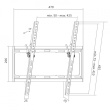 LogiLink TV wall mount, tilt, 32-55' ,max. 35kg