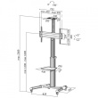 LogiLink TV cart, 37-70 39; VESA, 50kg. max