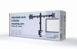 Gembird Adjustable desk 2-display mounting arm (rotate, tilt, swivel), 17 inches-32 inches, up to 9 kg