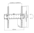 Gembird TV wall mount (tilt), 32 inches-55 inches