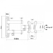 Maclean TV/Monitor wall mount 13-32'' 30kg MC-417