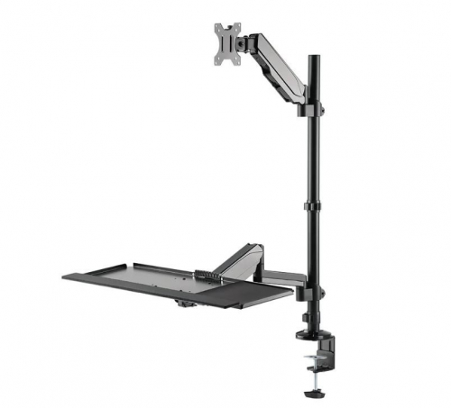 Neomounts desk mounted sit-stand workstation