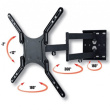 Techly Wall mount LCD/LED 23-55 double arm, 45kg, black