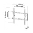 Techly Wall/LCD holder 23-55 inch 45kg tilting, slim, black