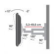 Techly Wall mount for TV LCD/LE D 40-80inch 50kg VESA