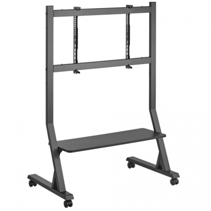 Techly Mobile TV stand 45-90 inches, 60 kg, AV shelf