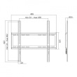 LogiLink TV wall mount,fix 32-55, max. 35kg