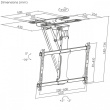 Maclean Ceiling electric TV mount 32-75 inches, MC-490